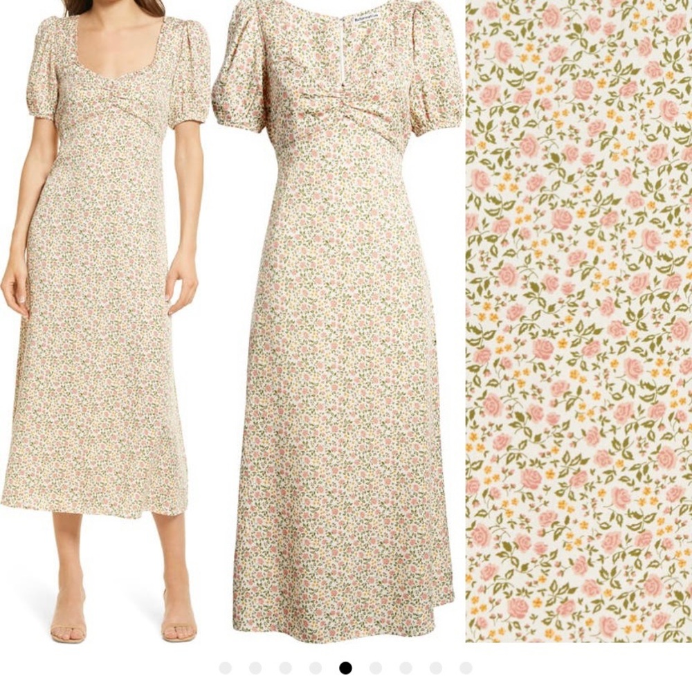 Reformation Kelby floral midi dress. Size Medium